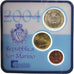 San Marino, Set, 1 cent, 10 cents, 1 euro, 2004, Bi-metallico