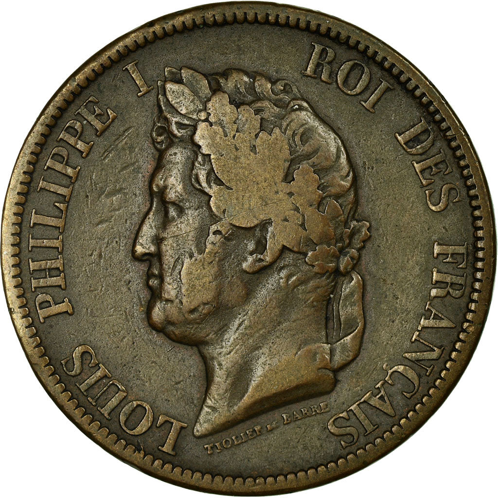 Coin, FRENCH COLONIES, Louis - Philippe, 10 Centimes, 1839, Paris, VF(30-35)
