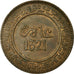 Monnaie, Maroc, 'Abd al-Aziz, 10 Mazunas, 1903/AH1321, Birmingham, TTB+, Bronze
