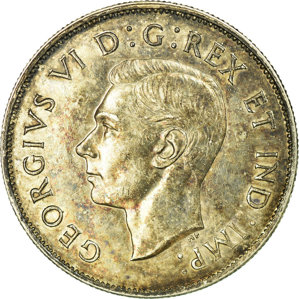 Münze, Kanada, George VI, 50 Cents, 1943, Royal Canadian Mint, Ottawa, SS+