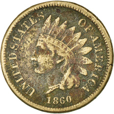 Moneta, USA, Indian Head Cent, Cent, 1860, U.S. Mint, Philadelphia, VF(20-25)