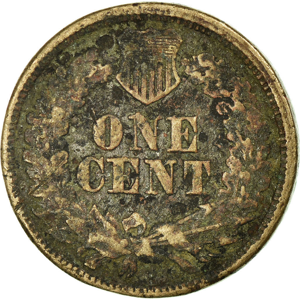 Coin, United States, Indian Head Cent, Cent, 1860, U.S. Mint, Philadelphia