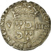 Monnaie, France, Dauphiné, Henri IV, 1/8 Ecu, 1602, Grenoble, TTB, Argent