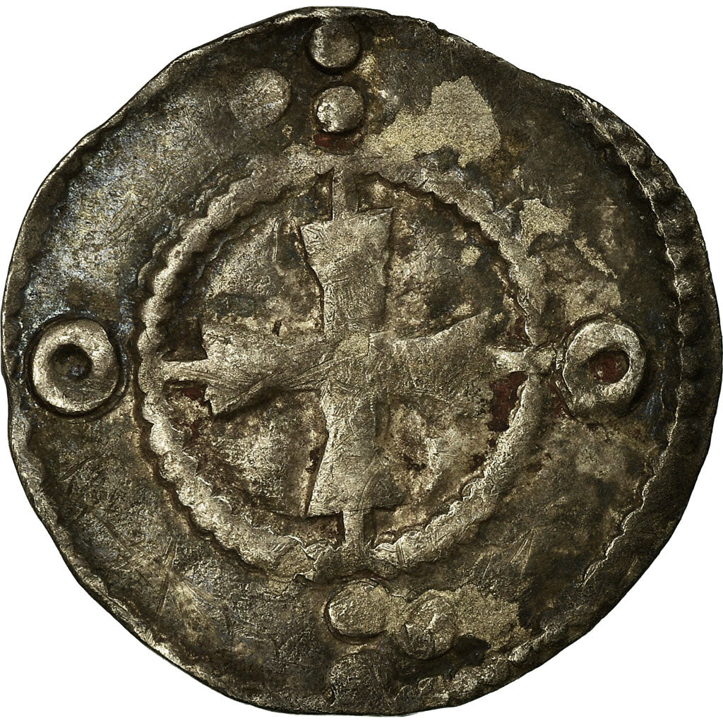 Monnaie, France, Auxerre, Anonymes, Denier, TTB, Argent, Boudeau:1737