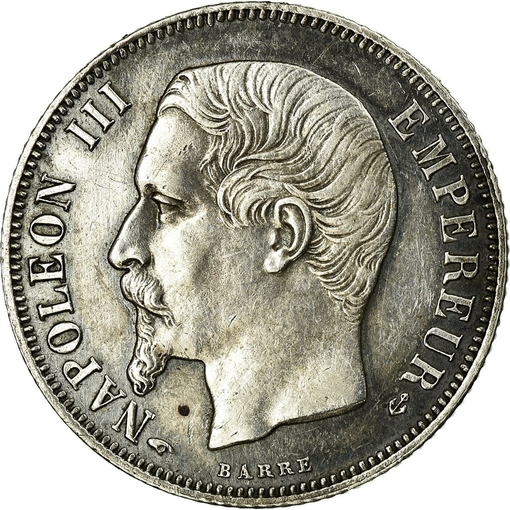 Monnaie, France, Napoleon III, Napoléon III, Franc, 1857, Paris, TTB+, Argent