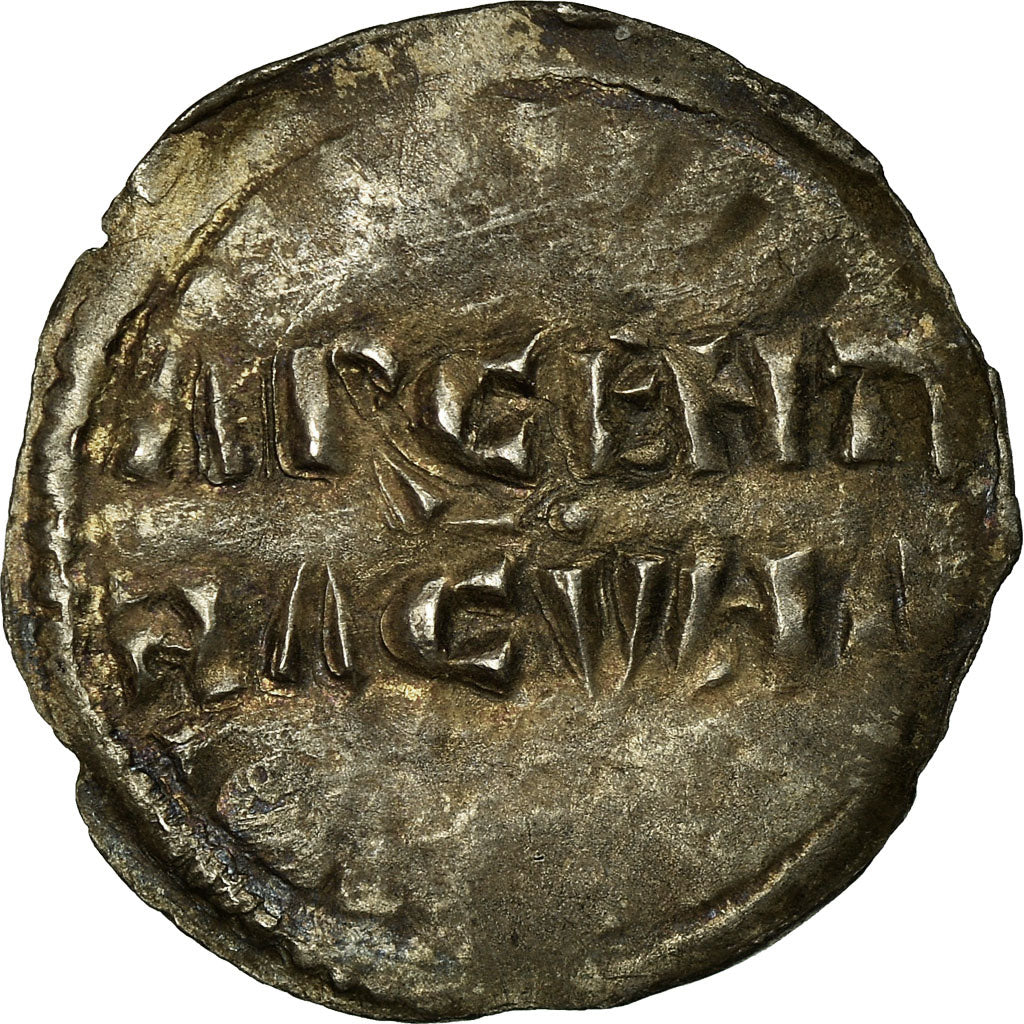 Moneda, Francia, Louis IV l'Enfant, Denarius, Strasbourg, MBC, Plata