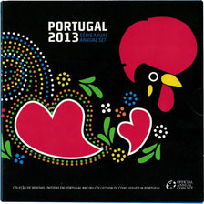 Portugal, Set 1 cent 2 Euro, 2013, MS(65-70), Bi-Metallic