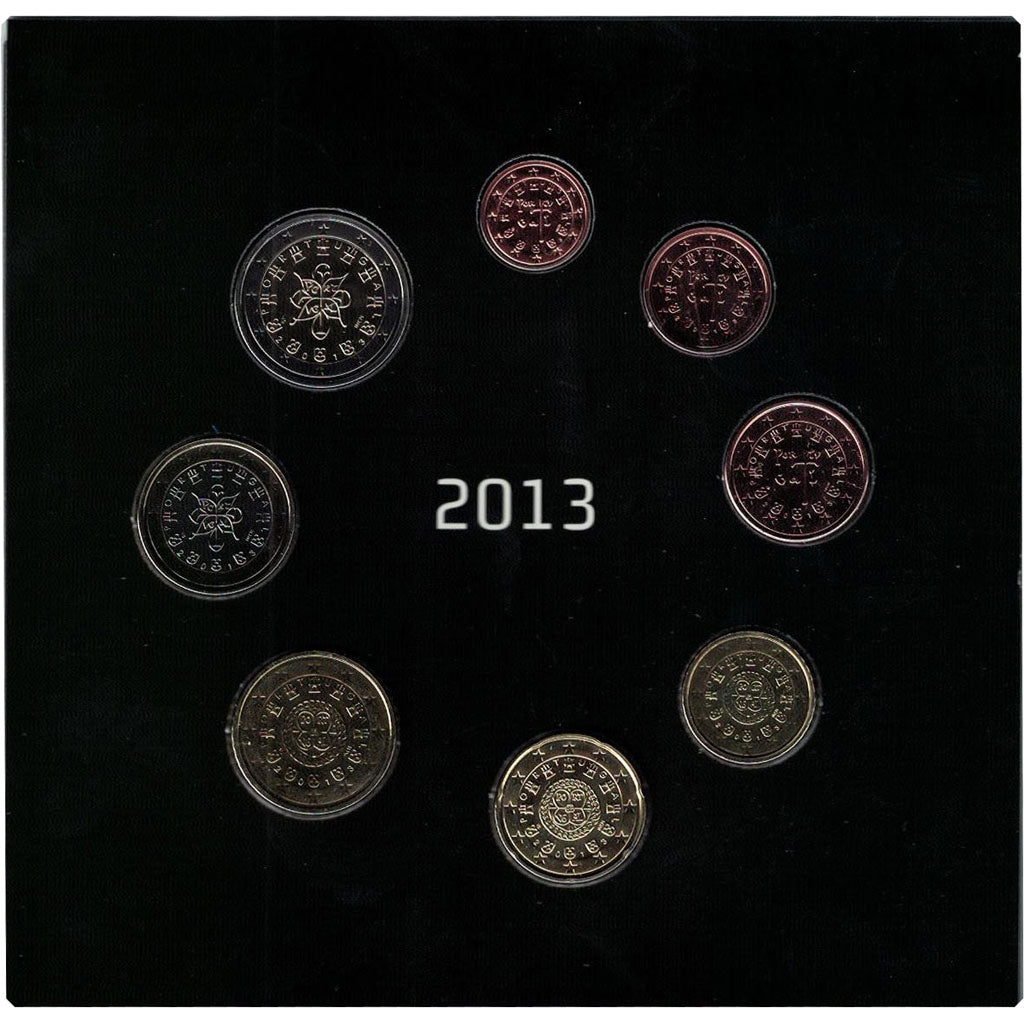 Portugal, Set 1 cent 2 Euro, 2013, MS(65-70), Bi-Metallic