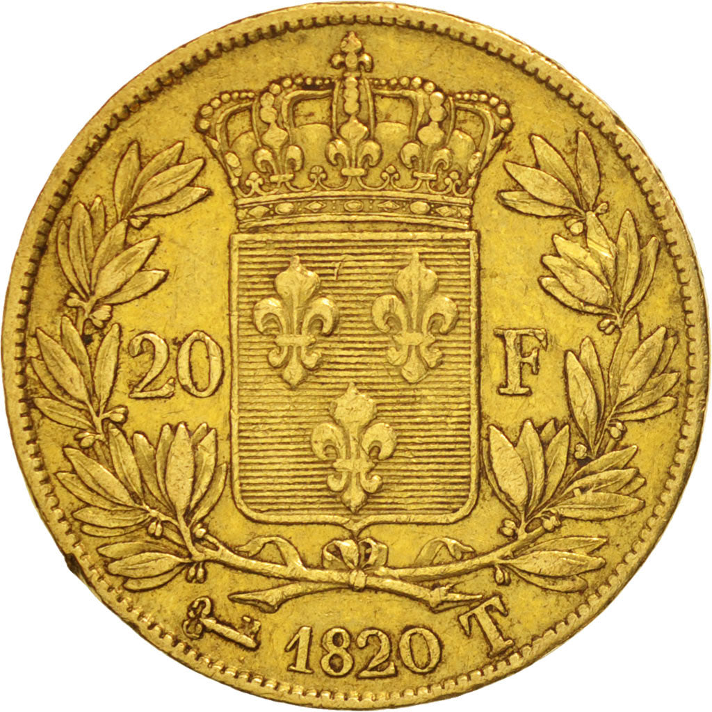 Monnaie, France, Louis XVIII, Louis XVIII, 20 Francs, 1820, Nantes, TTB, Or