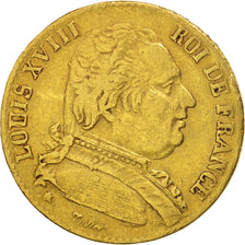 Monnaie, France, Louis XVIII, Louis XVIII, 20 Francs, 1815, Bayonne, TB, Or