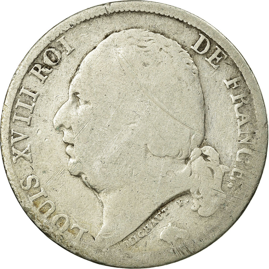 Munten, Frankrijk, Louis XVIII, Louis XVIII, Franc, 1821, Paris, ZG, Zilver