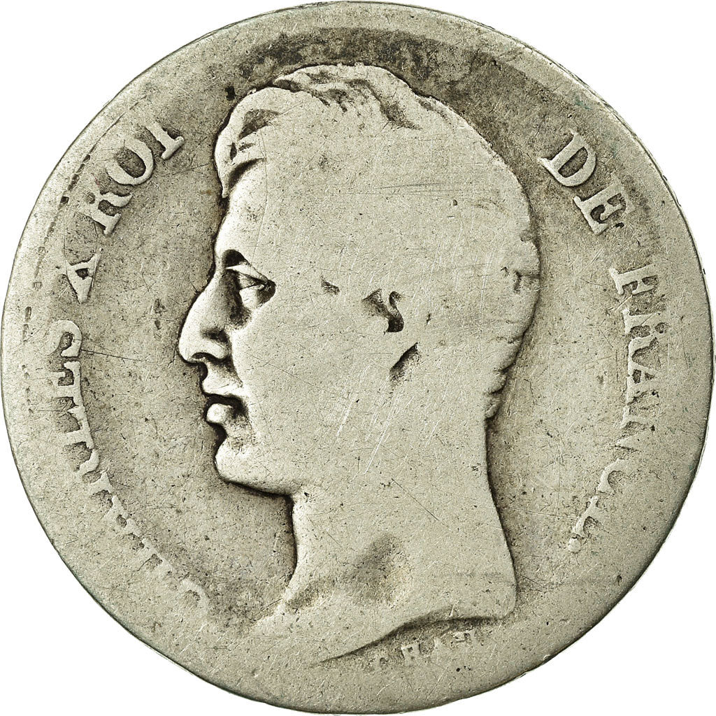 Moneta, Francja, Charles X, Franc, 1826, Toulouse, VG(8-10), Srebro, KM:724.9