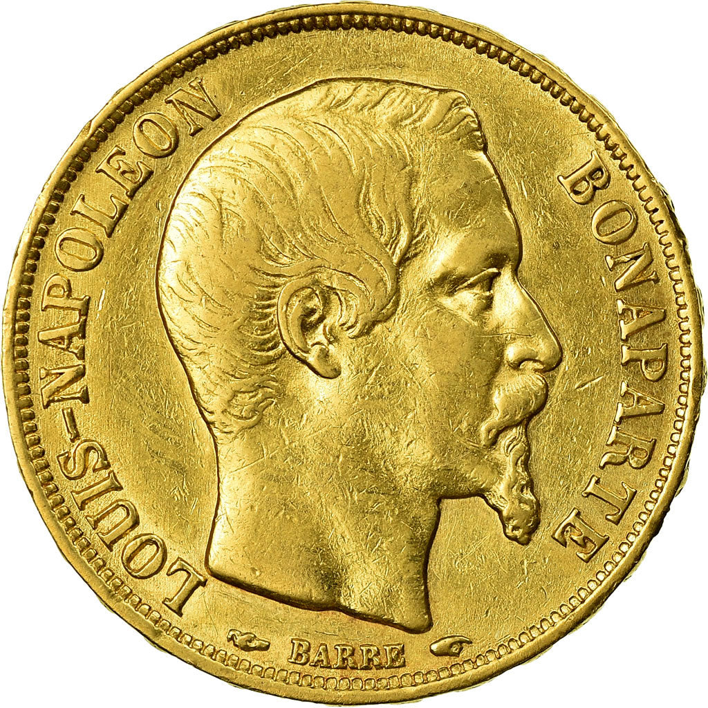 Coin, France, Napoleon III, 20 Francs, 1852, Paris, EF(40-45), Gold
