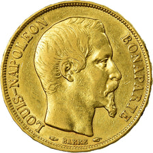 Coin, France, Napoleon III, 20 Francs, 1852, Paris, EF(40-45), Gold