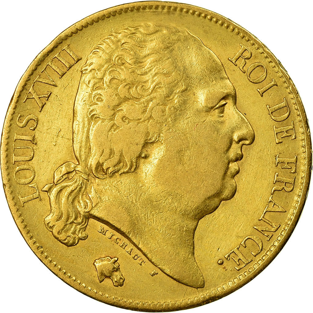 Münze, Frankreich, Louis XVIII, Louis XVIII, 20 Francs, 1822, Paris, SS, Gold