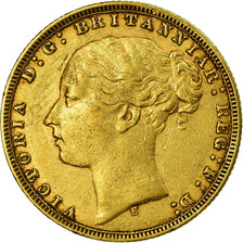 Monnaie, Australie, Victoria, Sovereign, 1875, Sydney, TTB, Or, KM:7