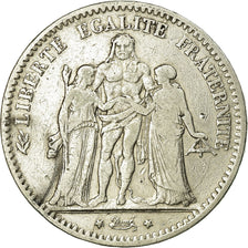 Coin, France, Hercule, 5 Francs, 1877, Bordeaux, VF(30-35), Silver, KM:820.2