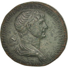 Moneda, Trajan, Sestercio, Rome, MBC+, Bronce, RIC:672