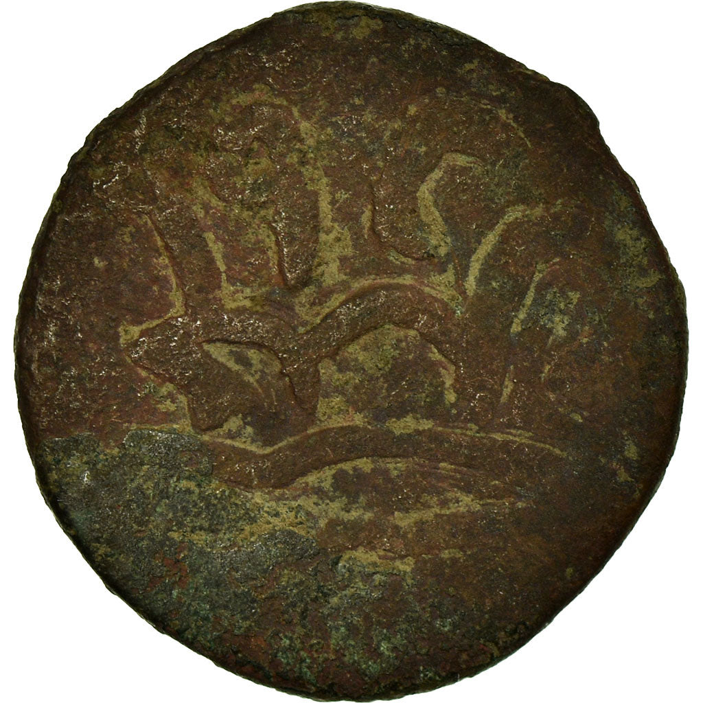 Monnaie, Golden Horde, Jani Beg Khan, Pul, Saray al-Jadida, TB+, Cuivre