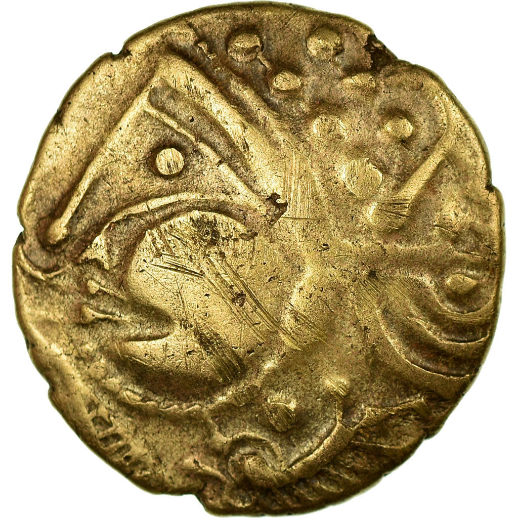 Monnaie, Aulerques Éburovices, Hémistatère, TTB+, Electrum, Delestrée:2401