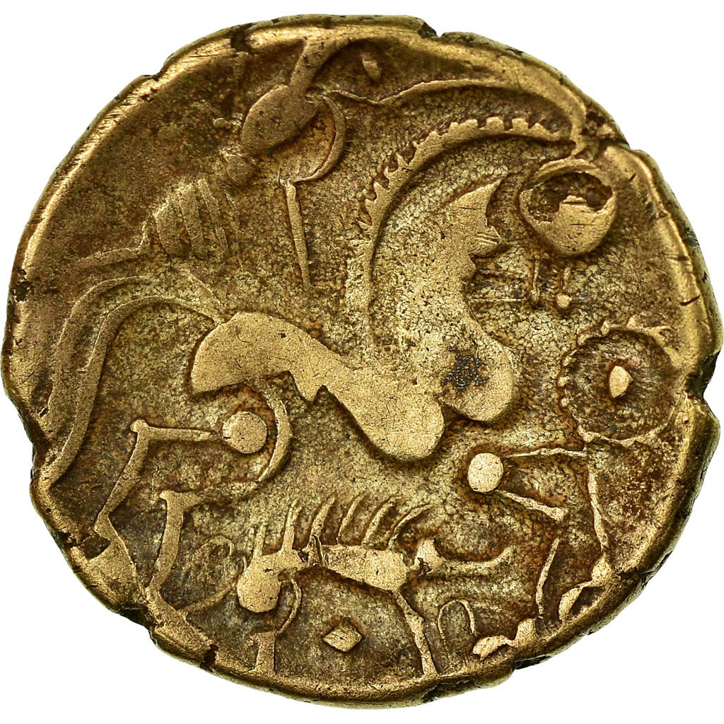 Monnaie, Aulerques Éburovices, Hémistatère, TTB+, Electrum, Delestrée:2401