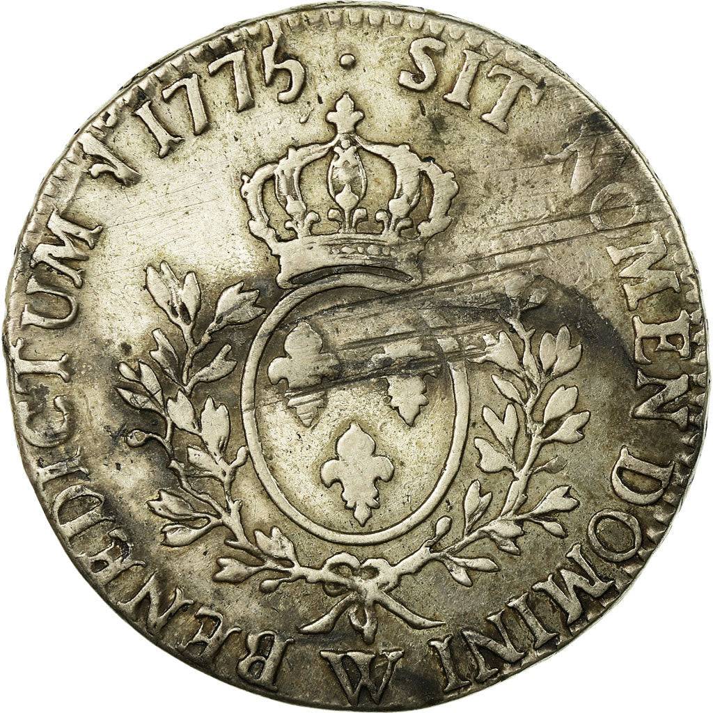 Moneda, Francia, Louis XVI, Écu aux branches d'olivier, Ecu, 1775, Lille, BC+