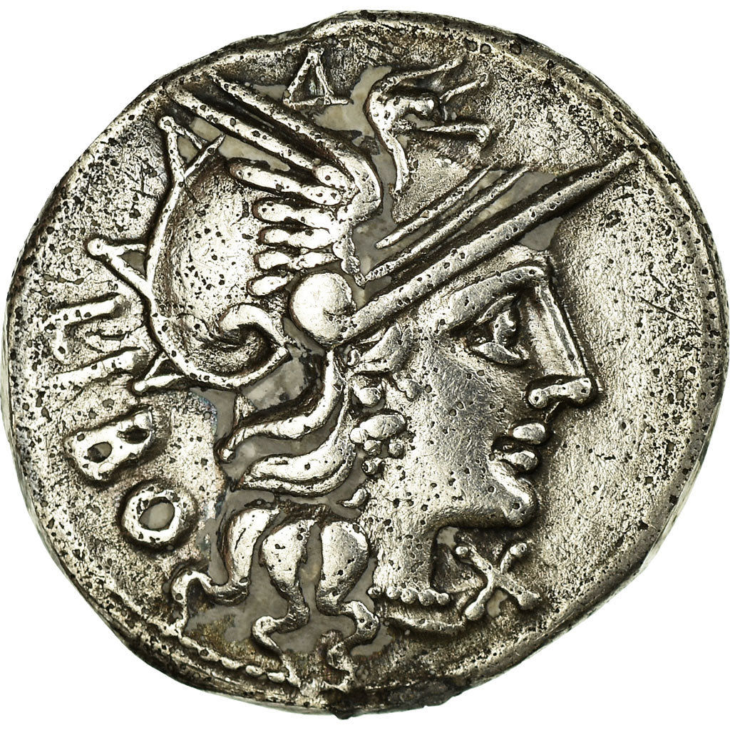 Coin, Marcia, Denarius, 148 BC, Rome, AU(50-53), Silver, Crawford:215/1