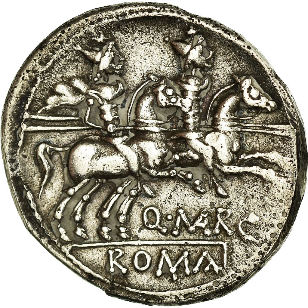 Coin, Marcia, Denarius, 148 BC, Rome, AU(50-53), Silver, Crawford:215/1