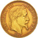 France, Napoléon III, 100 Francs, 1866, Strasbourg, Or, KM:802.2