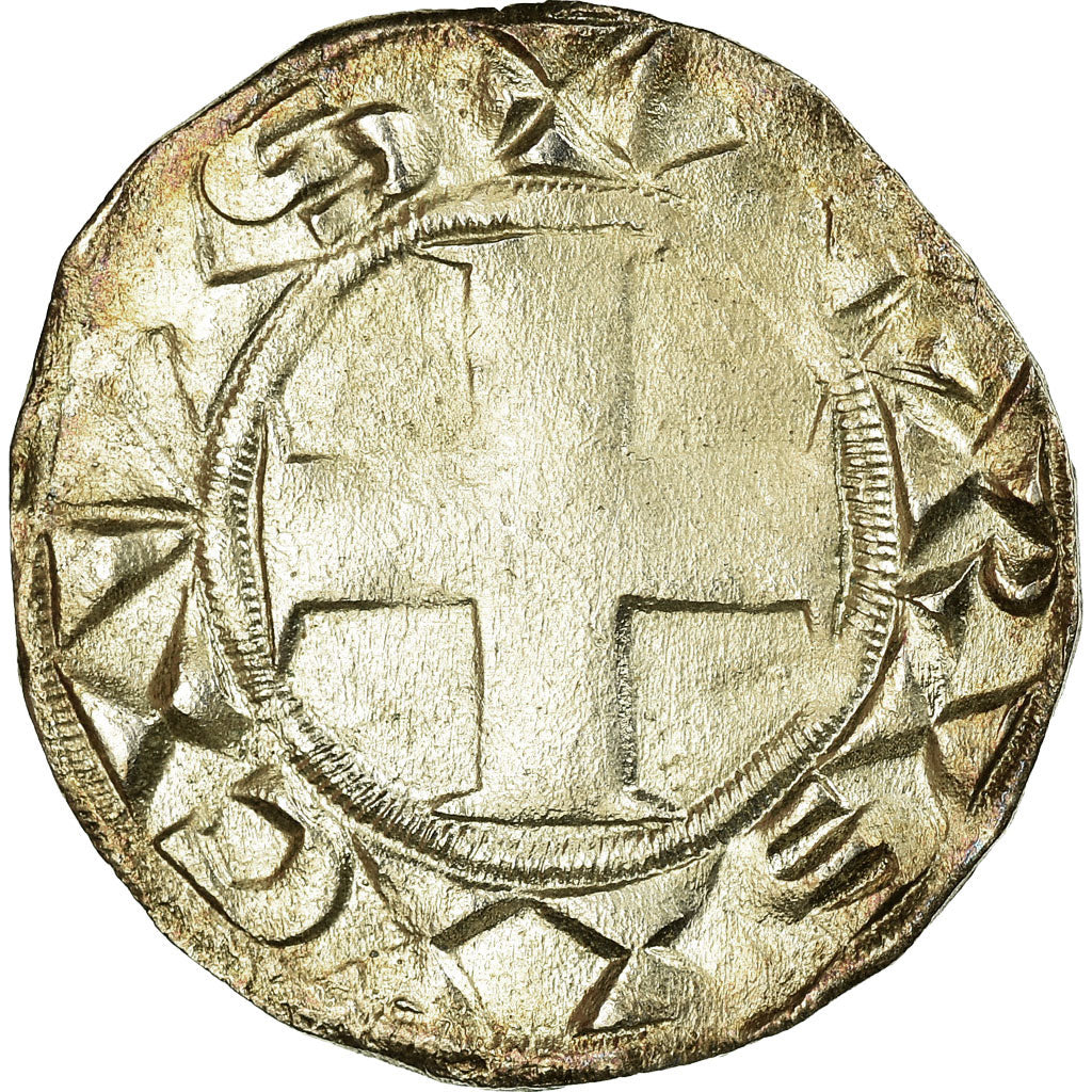 Moneta, Francia, Louis VII, Denier Parisis, Paris, BB, Argento, Duplessy:146