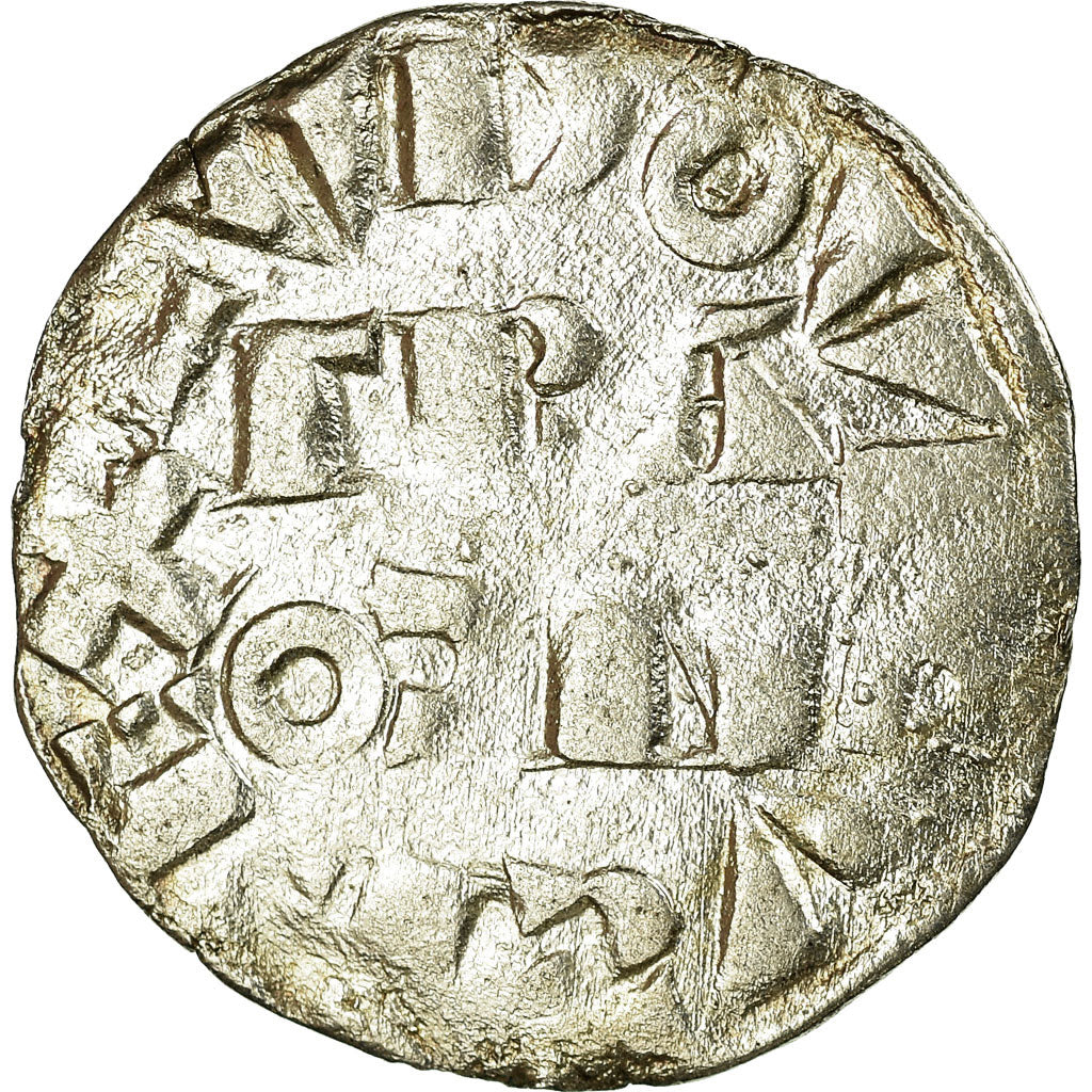 Moneda, Francia, Louis VII, Denier Parisis, Paris, BC+, Plata, Duplessy:146