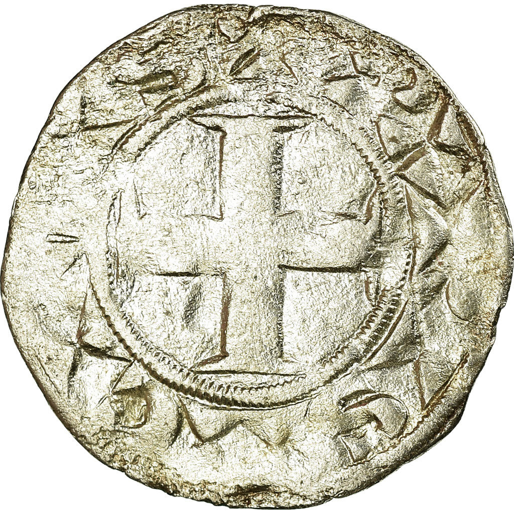 Moneda, Francia, Louis VII, Denier Parisis, Paris, BC+, Plata, Duplessy:146
