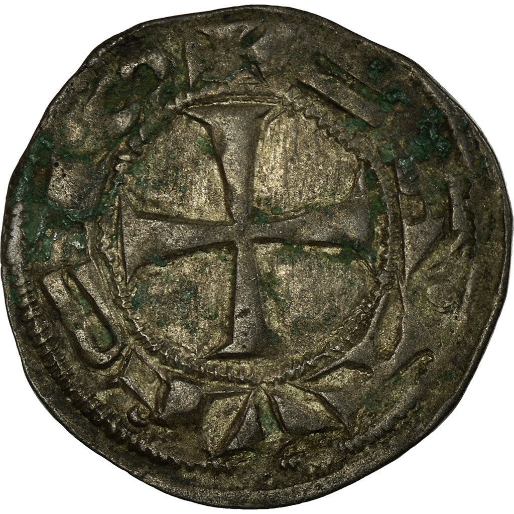 Moneda, Francia, Languedoc, Denarius, 1240-1260, Cahors, MBC, Plata, Boudeau:782