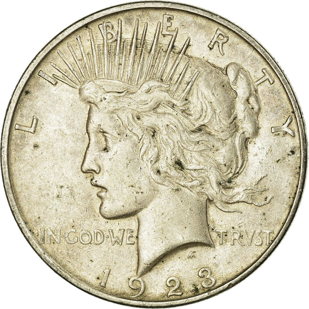 Coin, United States, Peace Dollar, Dollar, 1923, U.S. Mint, Denver, EF(40-45)