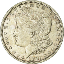 Coin, United States, Morgan Dollar, Dollar, 1880, U.S. Mint, Philadelphia