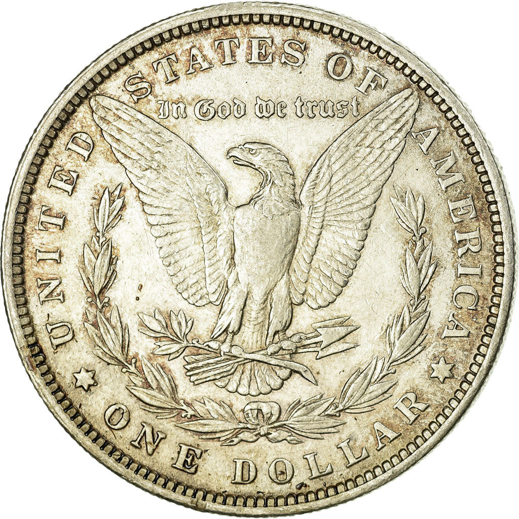 Coin, United States, Morgan Dollar, Dollar, 1880, U.S. Mint, Philadelphia