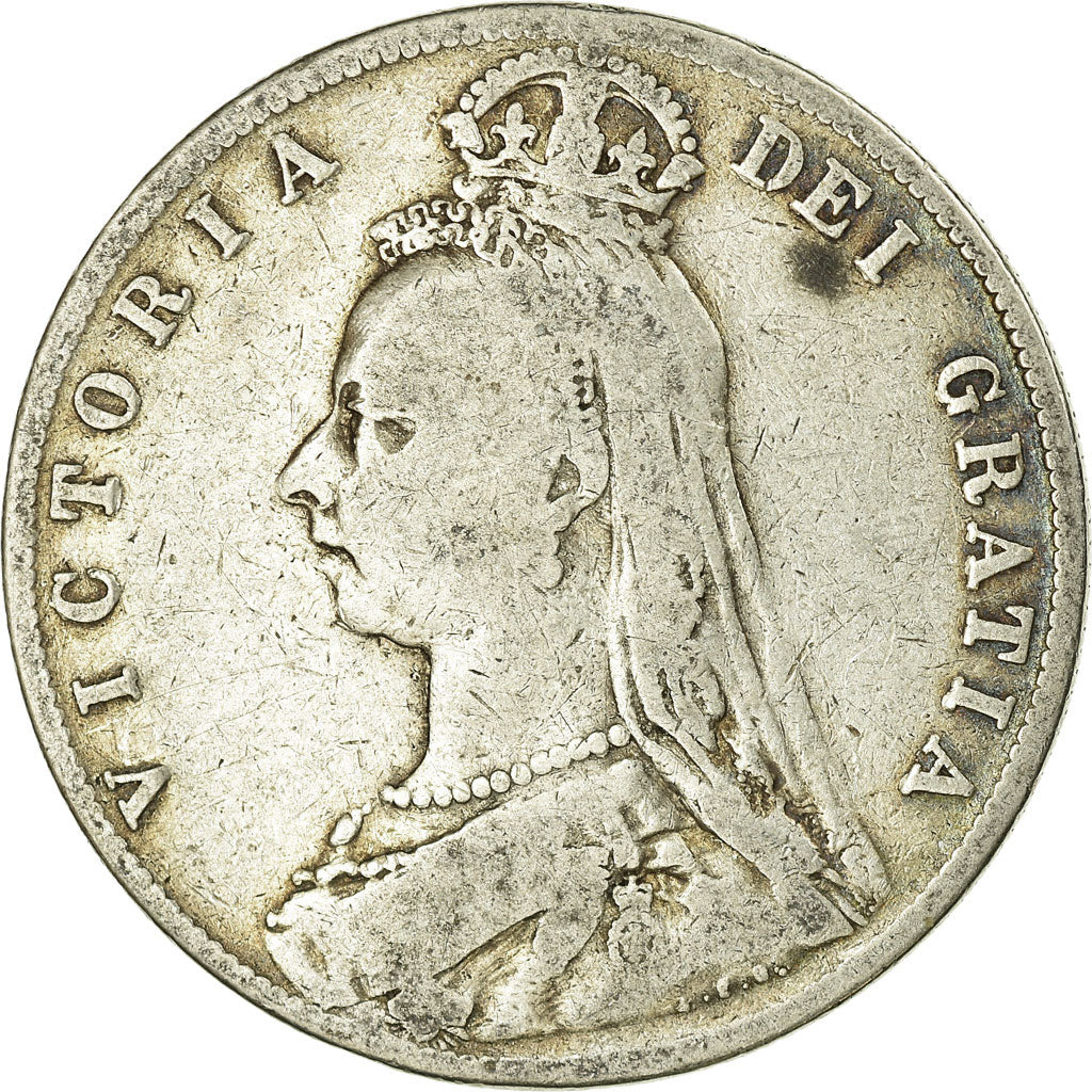Coin, Great Britain, Victoria, 1/2 Crown, 1889, London, VF(20-25), Silver