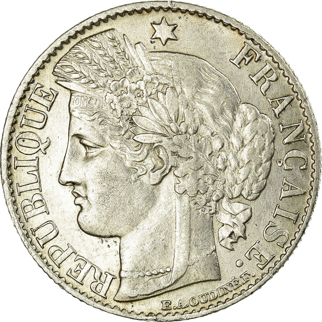 Coin, France, Cérès, 50 Centimes, 1894, Paris, AU(55-58), Silver, KM:834.1