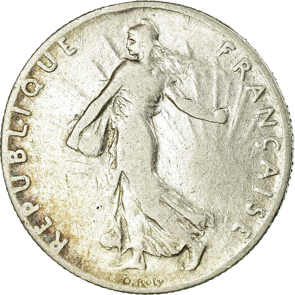 Moneta, Francia, Semeuse, 50 Centimes, 1903, Paris, MB+, Argento, KM:854