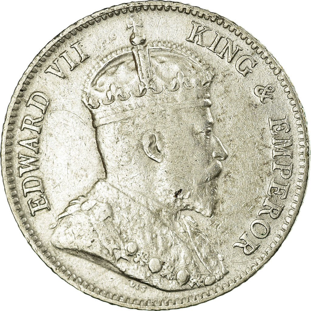Monnaie, Hong Kong, Edward VII, 10 Cents, 1904, TTB, Argent, KM:13