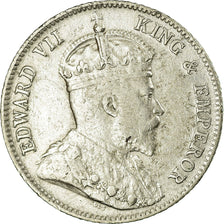 Monnaie, Hong Kong, Edward VII, 10 Cents, 1904, TTB, Argent, KM:13
