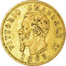 Moneda, Italia, Vittorio Emanuele II, 10 Lire, 1863, Torino, BC+, Oro, KM:9.3