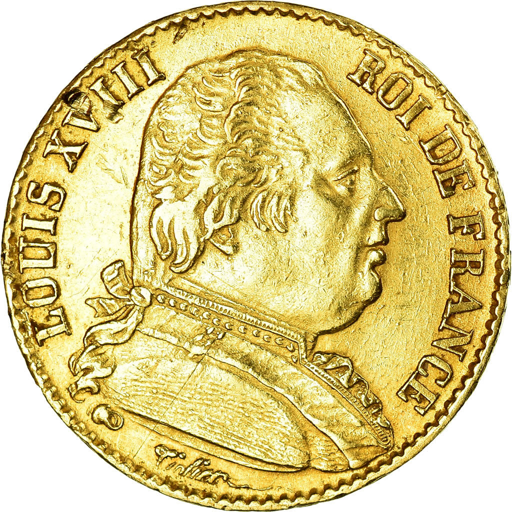 Münze, Frankreich, Louis XVIII, Louis XVIII, 20 Francs, 1814, Paris, SS, Gold
