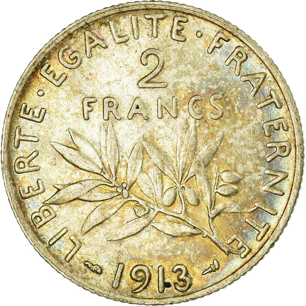 Münze, Frankreich, Semeuse, 2 Francs, 1913, Paris, SS+, Silber, KM:845.1