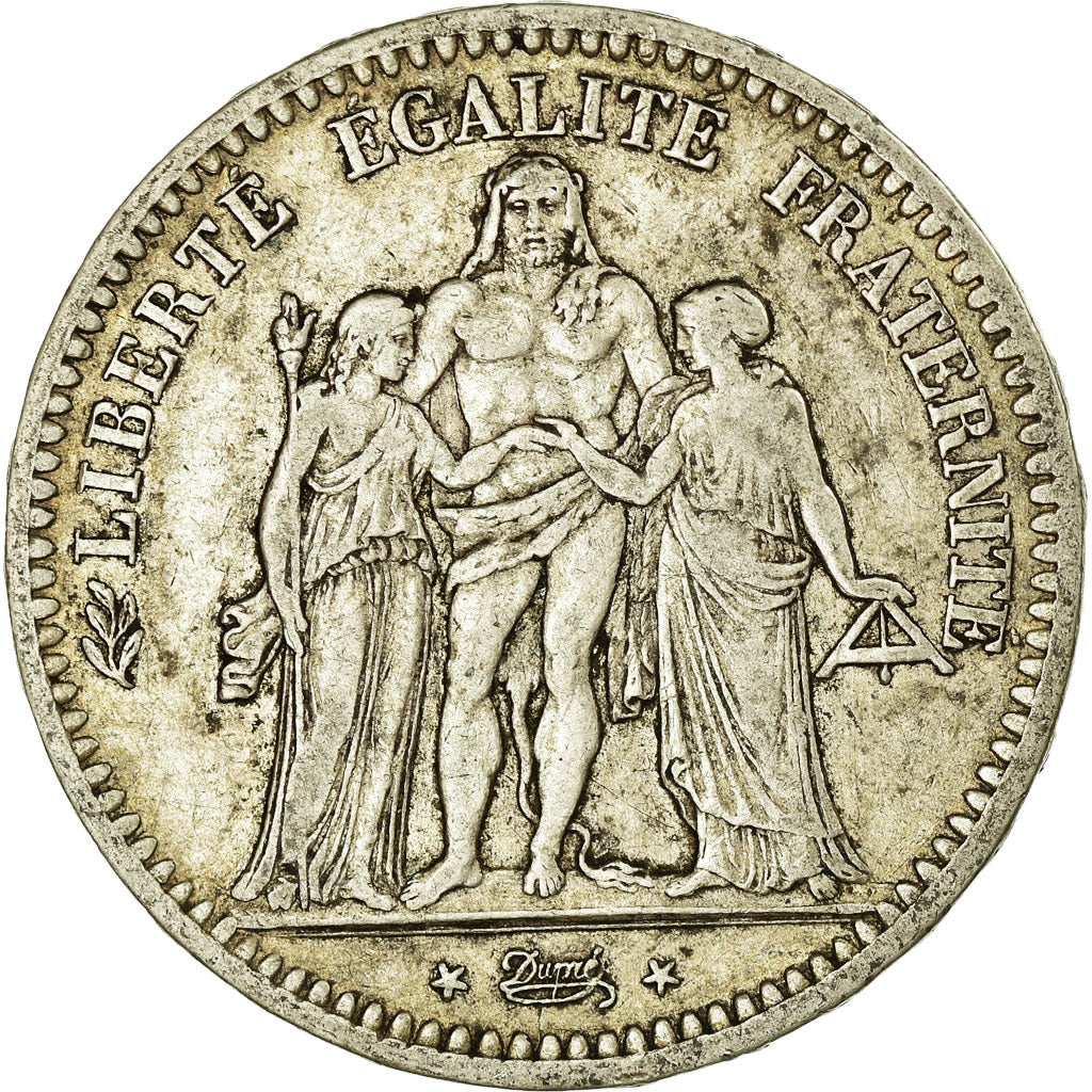 Münze, Frankreich, Hercule, 5 Francs, 1848, Paris, SS, Silber, KM:756.1