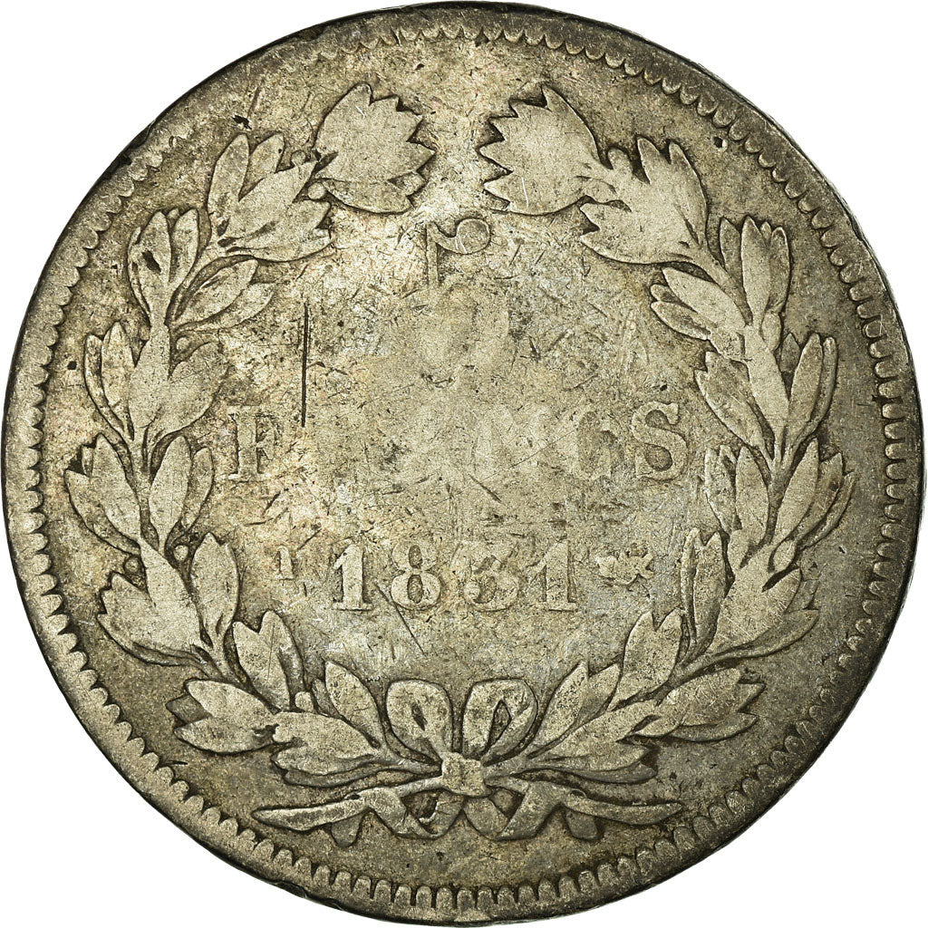 Coin, France, Louis-Philippe, 5 Francs, 1831, Nantes, VF(20-25), Silver