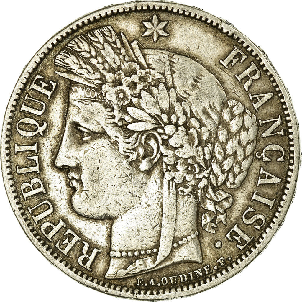 Monnaie, France, Cérès, 5 Francs, 1870, Paris, TTB, Argent, Gadoury:743