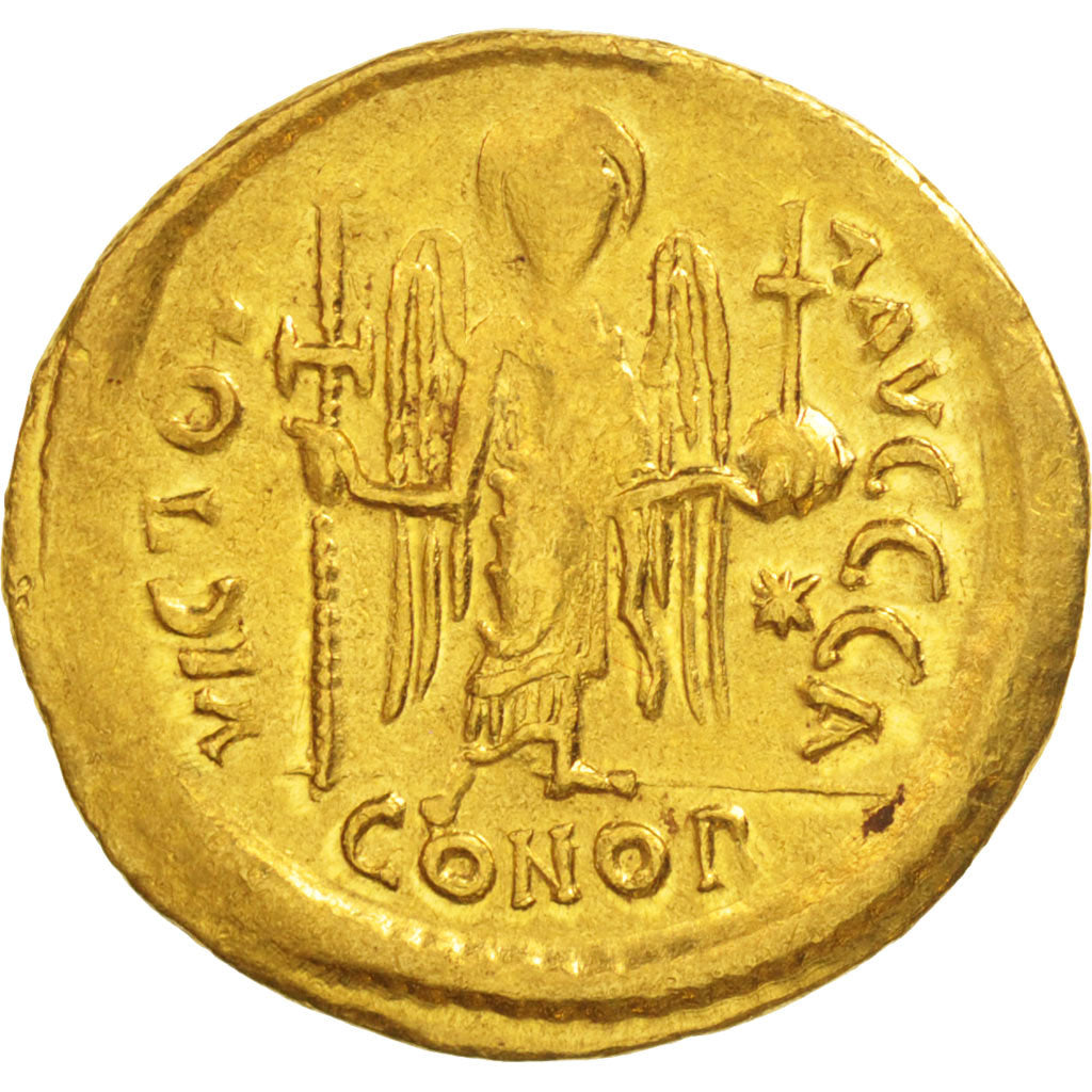 Justinian I, Solidus, 527-565 AD, Constantinople, Gold, Sear:137