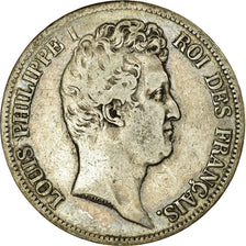 Coin, France, Louis-Philippe, 5 Francs, 1831, Rouen, VF(30-35), Silver