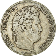 Monnaie, France, Louis-Philippe, 5 Francs, 1833, Strasbourg, TB+, Argent